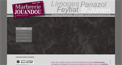 Desktop Screenshot of marbrerie-jouandou87.com